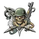 army infantry  tattoo design idea