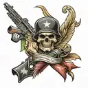 army infantry  tattoo design idea