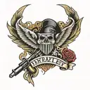 army infantry  tattoo design idea