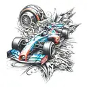 Formula 1 tattoo design idea