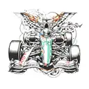 Formula 1 tattoo design idea