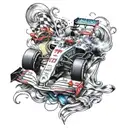Formula 1 tattoo design idea
