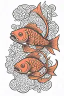 carp tattoo design idea