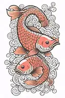 carp tattoo design idea
