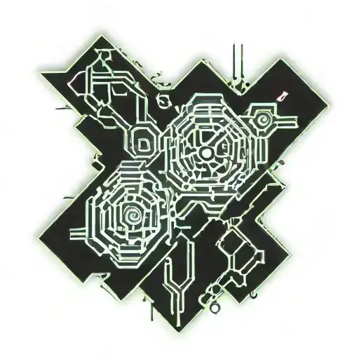 cybersigilism cross shoulder tatoo tattoo design idea