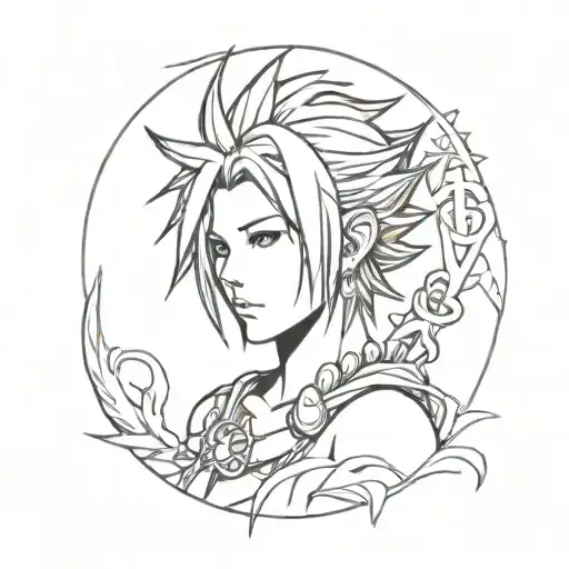 final fantasy x tattoo design idea