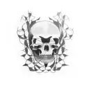 loss, memory, grief tattoo design idea