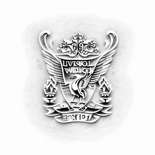 create a liverpool tattoo with ynwa and skyes tattoo design idea