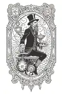 tarot card, magician, fool tarot card tattoo design idea