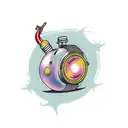 disco pinup tattoo design idea