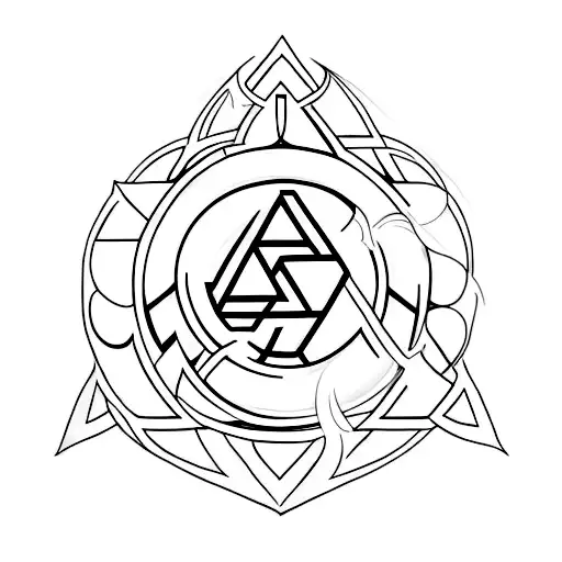 Valknut Symbol tattoo design idea