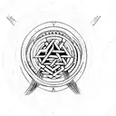 Valknut Symbol tattoo design idea