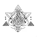 Valknut Symbol tattoo design idea
