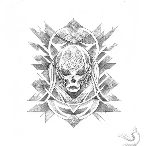 triple goddess tattoo design idea