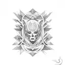 triple goddess tattoo design idea