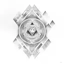 triple goddess tattoo design idea