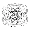 triple goddess tattoo design idea