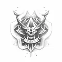 Sua Sponte dagger ranger tattoo design idea