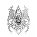 Sua Sponte dagger ranger tattoo design idea