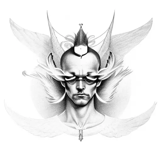 angel samael tattoo design idea