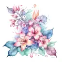 serotonin and dopamine tattoo design idea