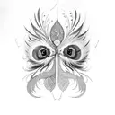 Peacock tattoo design idea