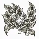 Laurel wreath tattoo design idea