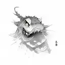 phrase in japanese "this too shall pass" tattoo design idea