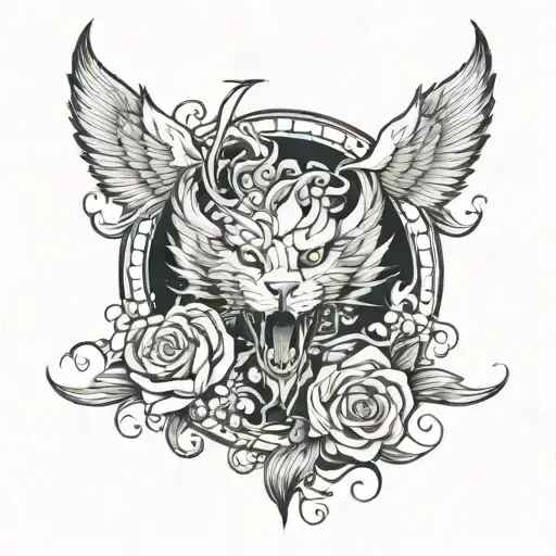 Herald an Eniffer  tattoo design idea