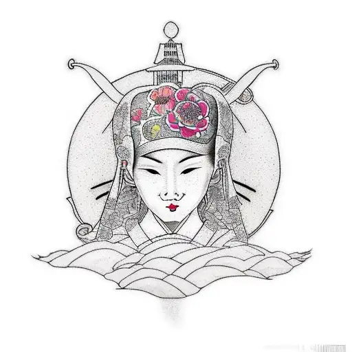 teacher nun mother symbols tattoo design idea