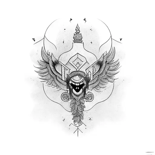 ukrainian tryzub tattoo design idea