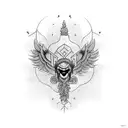 ukrainian tryzub tattoo design idea