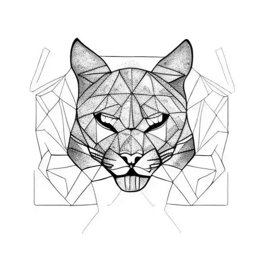 puma tattoo design idea