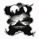 monument Valley tattoo design idea