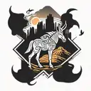 monument Valley tattoo design idea