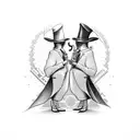 spy vs spy tattoo design idea