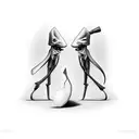 spy vs spy tattoo design idea