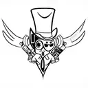spy vs spy tattoo design idea