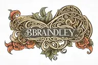 Infinity symbol with the name 'Bradley' written in it tattoo design idea