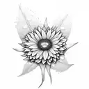 corn flower tattoo design idea