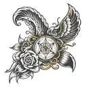 logical mind mini tattoo tattoo design idea