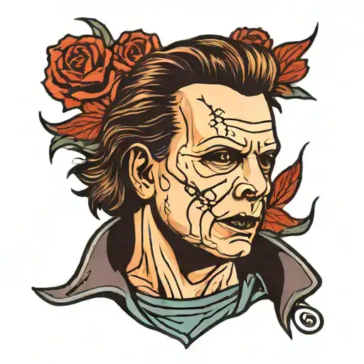 Michael myers tattoo design idea