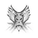 tribal tattoo integrating Native American symbols of strength, family, courage, protection, good luck, positive energy tattoo design idea