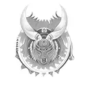 back tribal tattoo integrating Cherokee symbols of strength, family, courage, protection, good luck, positive energy tattoo design idea