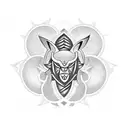 back tribal tattoo integrating Cherokee symbols of strength, family, courage, protection, good luck, positive energy tattoo design idea