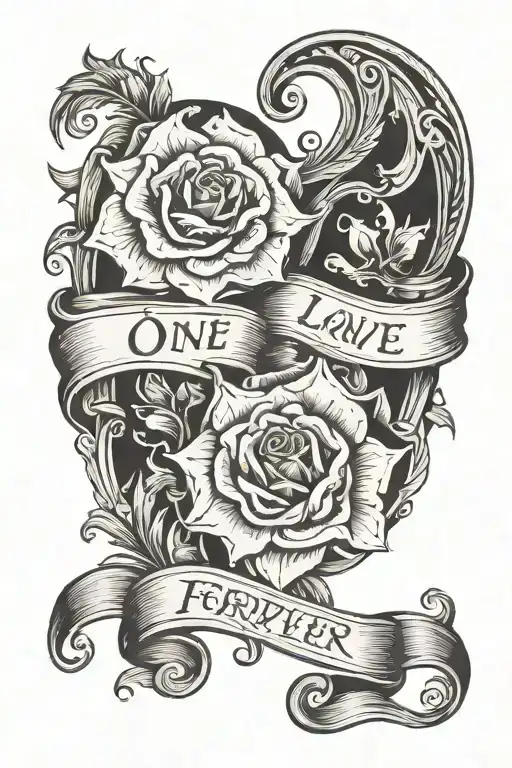 anja and Janos one pair in love forever sign tattoo design idea