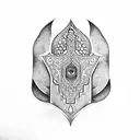 Hamsa Symbol, Nazar boncuk, tree, elephant tattoo design idea