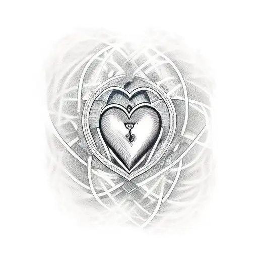  3 Hearts 2 bigger than the third tattoo design idea