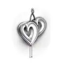  3 Hearts 2 bigger than the third tattoo design idea