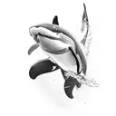 Killer whale tattoo design idea